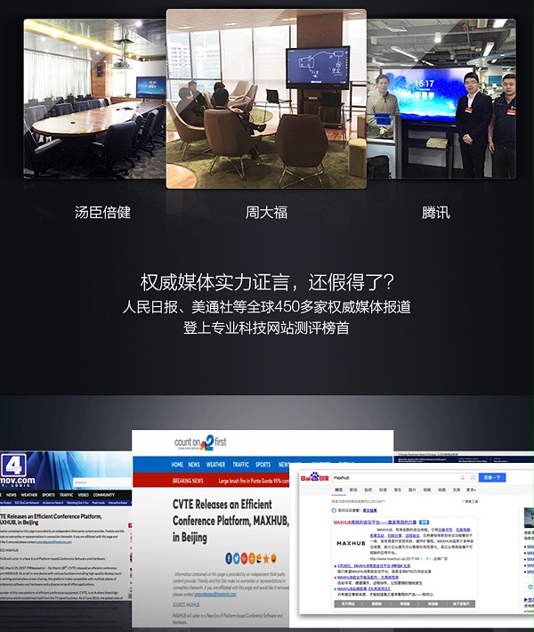 媒体关于maxhub的报道