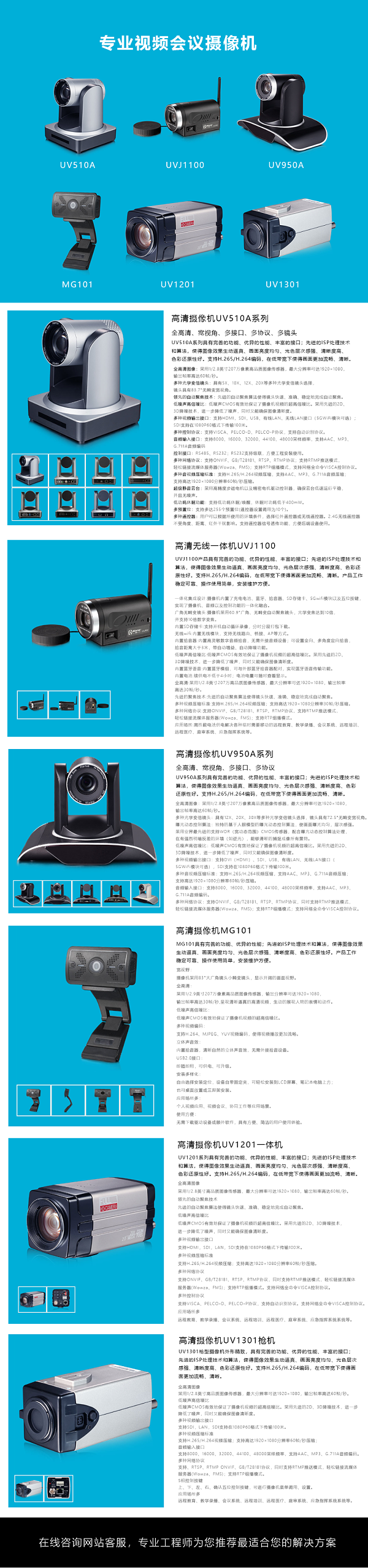 明日专业视频会议摄像机