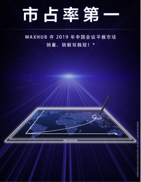 MAXHUB国内会议平板市场占有率桂冠
