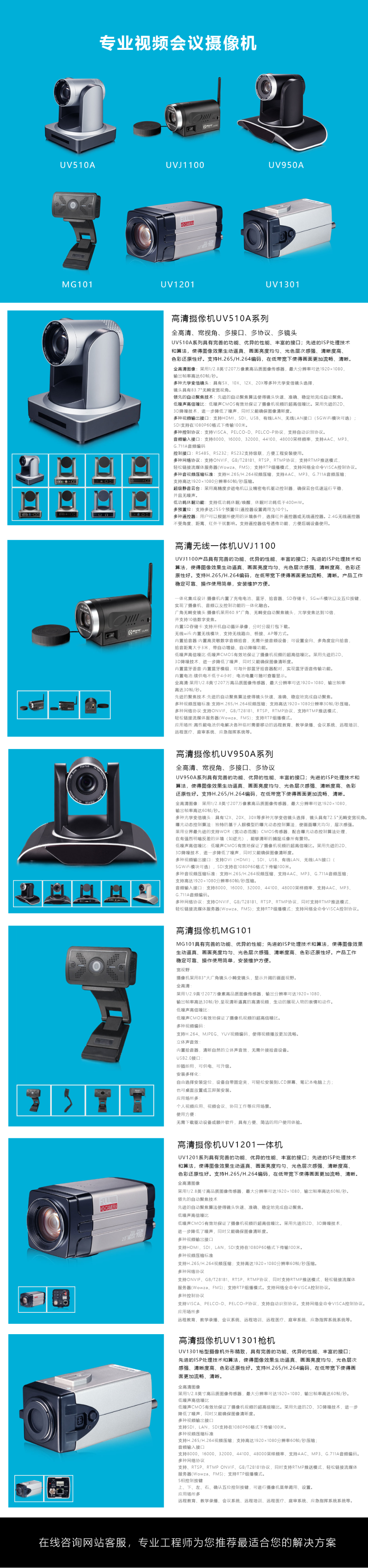 明日专业视频会议摄像机